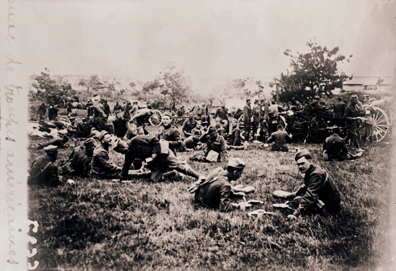 Amerikan birliklerinin Bivouac, c1914-c1918 by Unbekannt