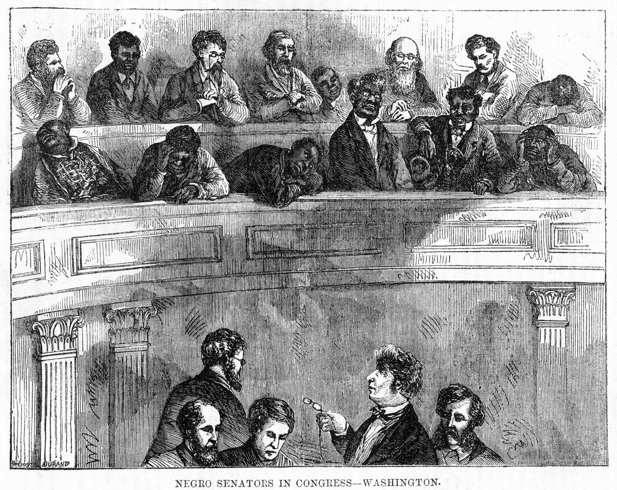 Kongrede Siyahi Senatörler - Washington, 1868 by Unbekannt