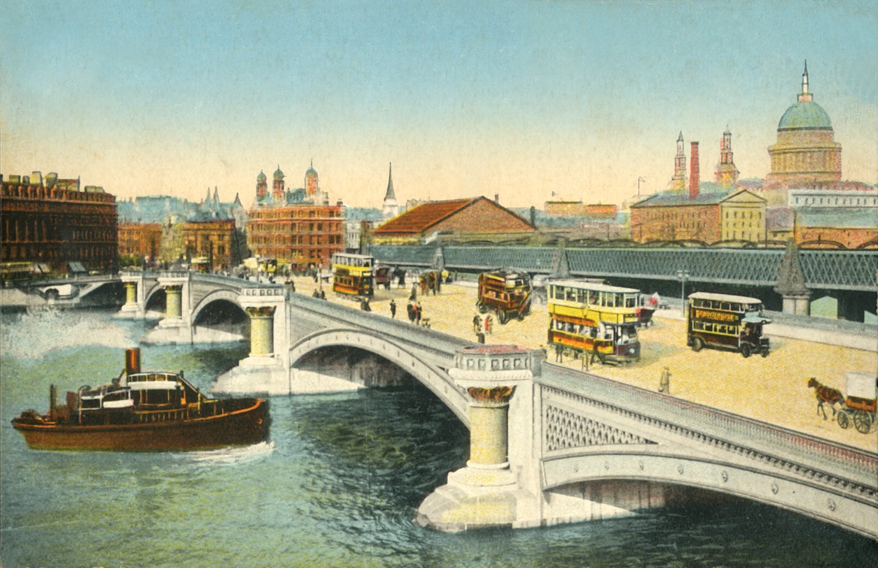 Blackfriars Köprüsü, Londra, c1910. by Unbekannt