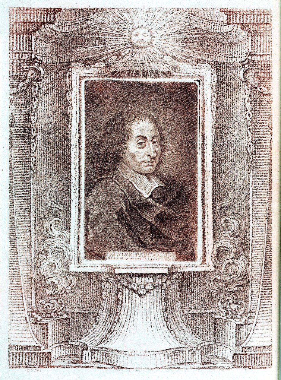 Blaise Pascal, Fransız matematikçi, fizikçi ve filozof, c 1650 by Unbekannt