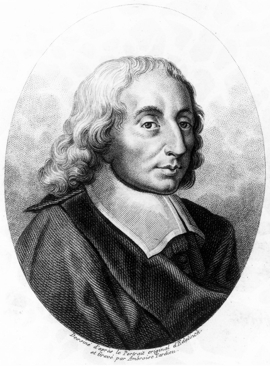 Blaise Pascal, Fransız matematikçi, fizikçi ve filozof, c 1660 by Unbekannt