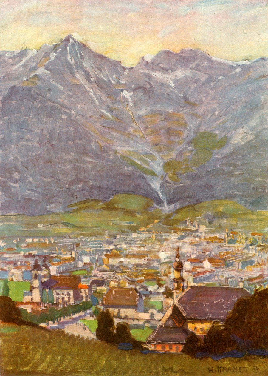 Blick vom Berg Isel auf Innsbruck, Innsbruck