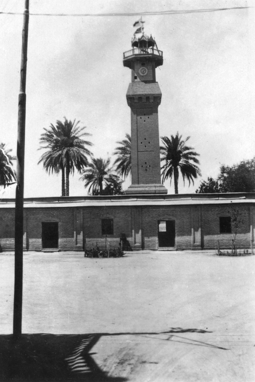 Blok kule, 31. İngiliz genel hastanesi, Bağdat, Mezopotamya, Birinci Dünya Savaşı, 1918 by Unbekannt