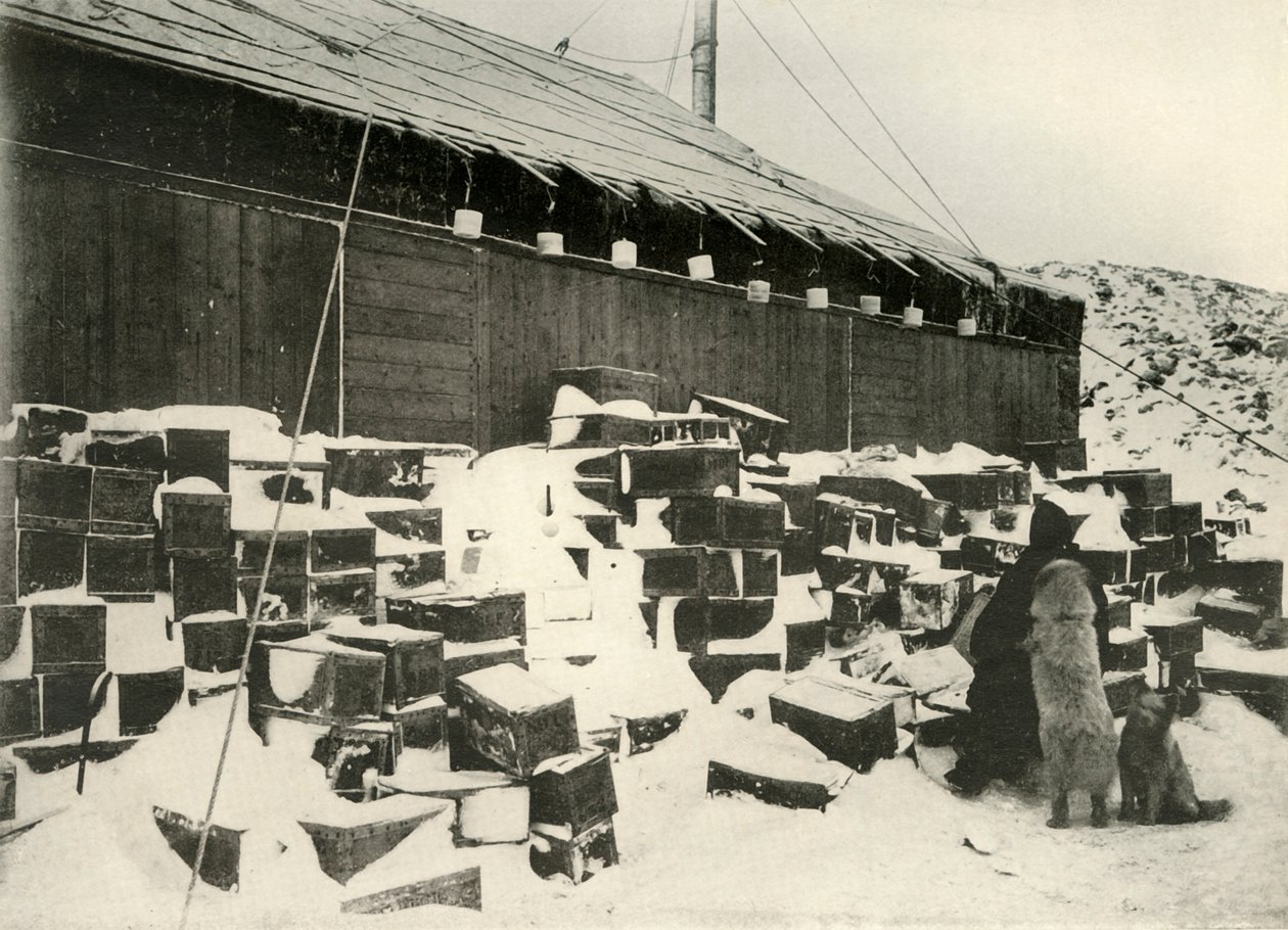 Buz blokları... buharlaşma oranını belirlemek için, 1908, 1909 by Unbekannt