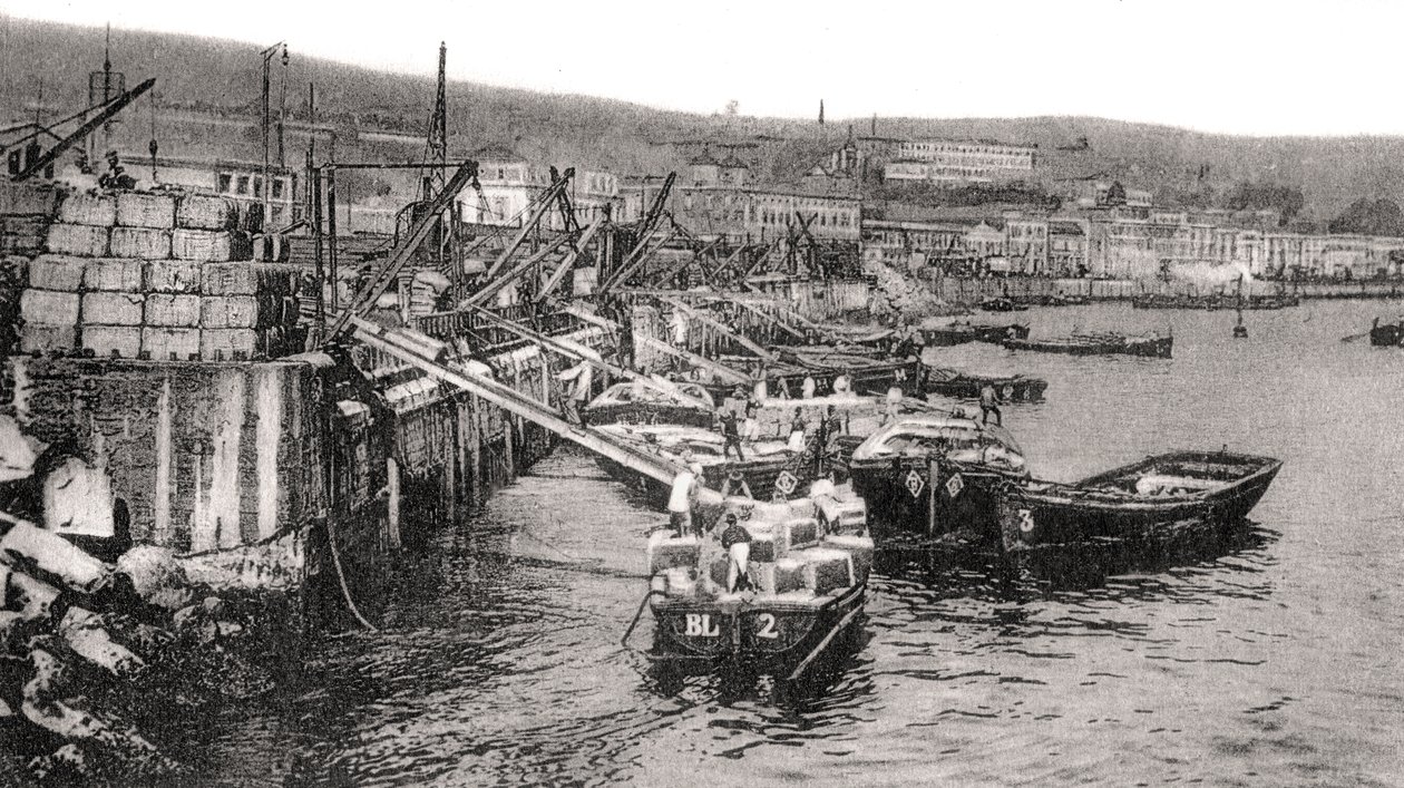 Malecon Nehri üzerinde tekneler, Valparaiso, Şili, c1900s by Unbekannt