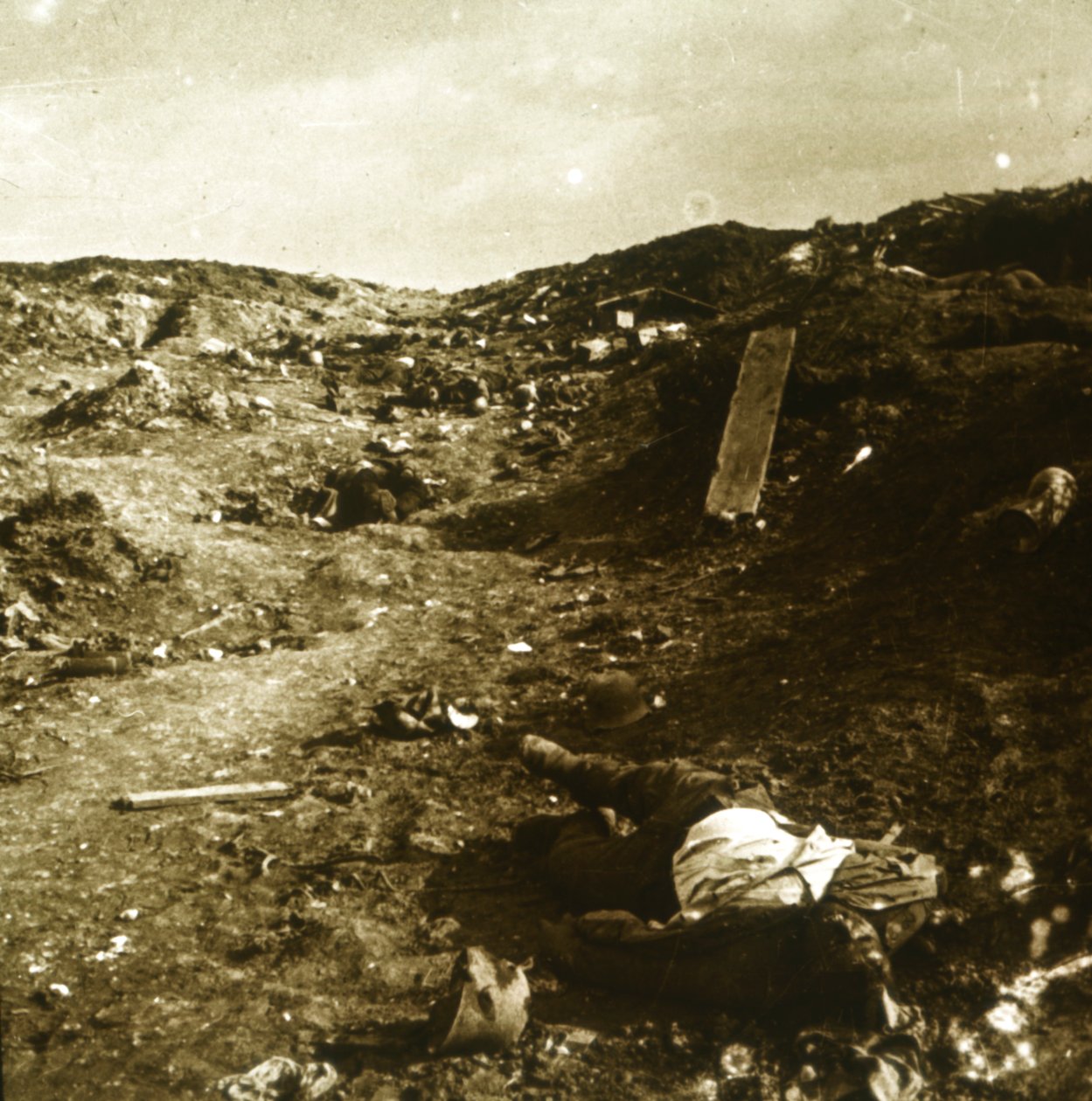 Gövde, cephe hattındaki siperler, Somme, kuzey Fransa, c1916-c1918 by Unbekannt