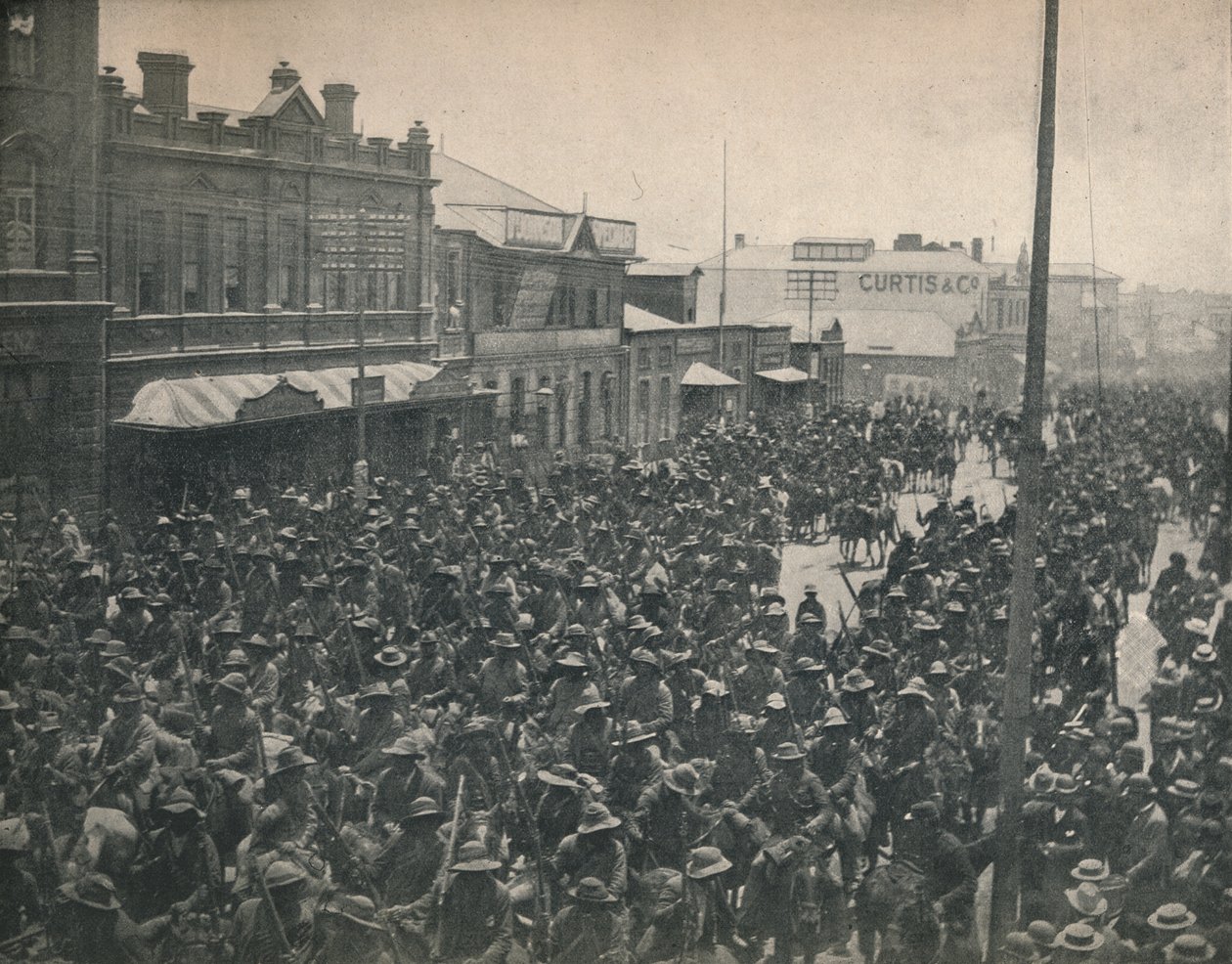 Johannesburg İkinci Transvaal Savaşı'ndan geçen Boer Komando, c1900. by Unbekannt
