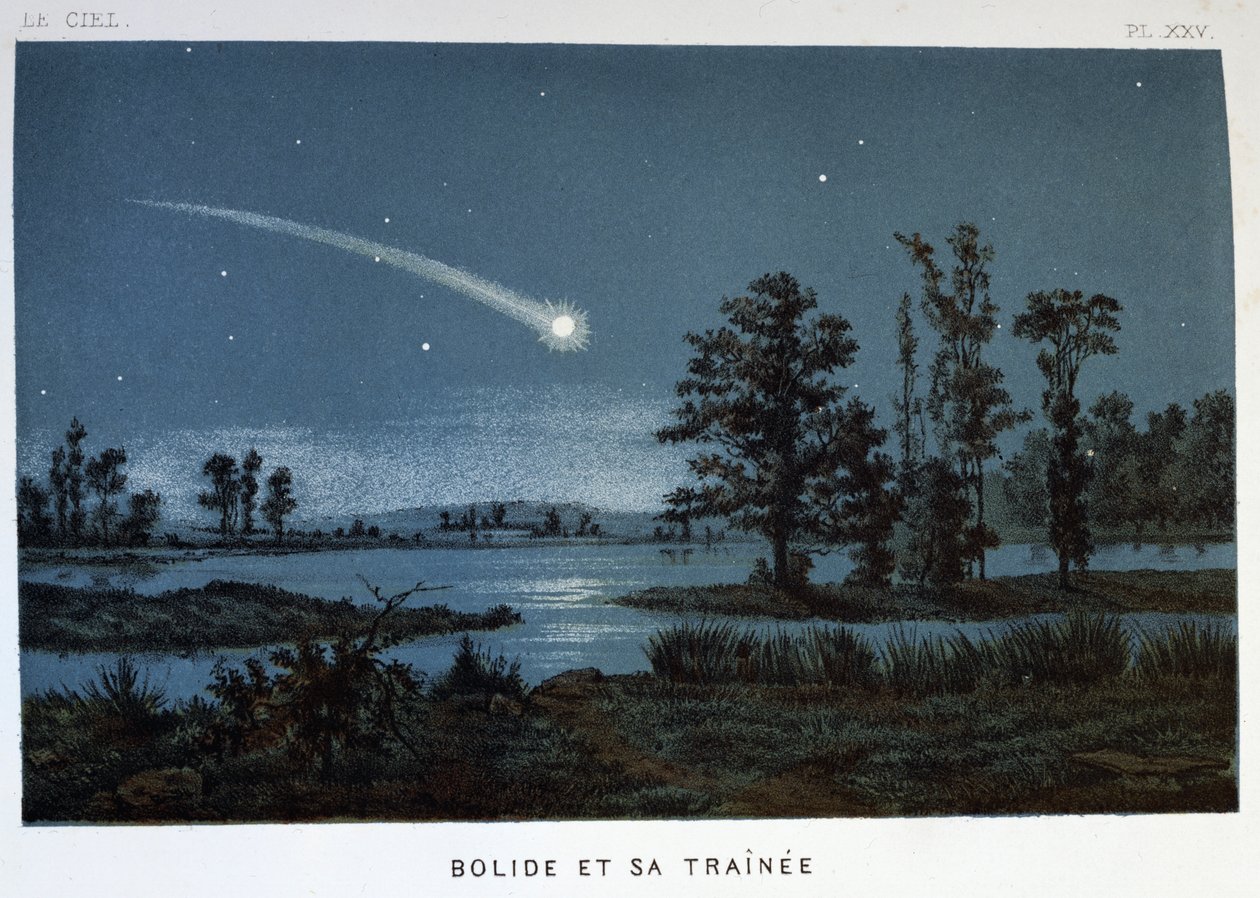 Bolide ve treni, 1870 by Unbekannt