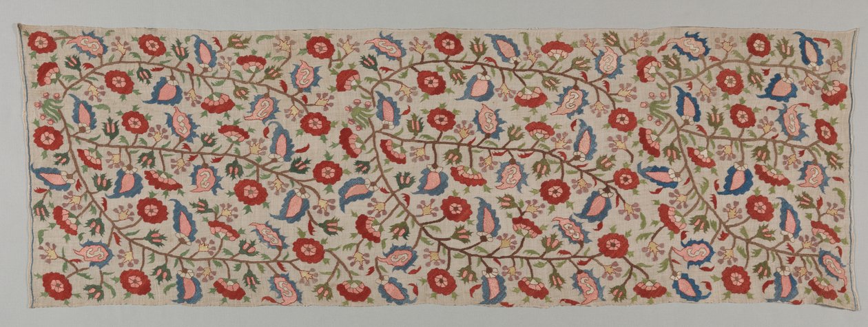Bolster Cover, 19. yüzyıl. by Unbekannt