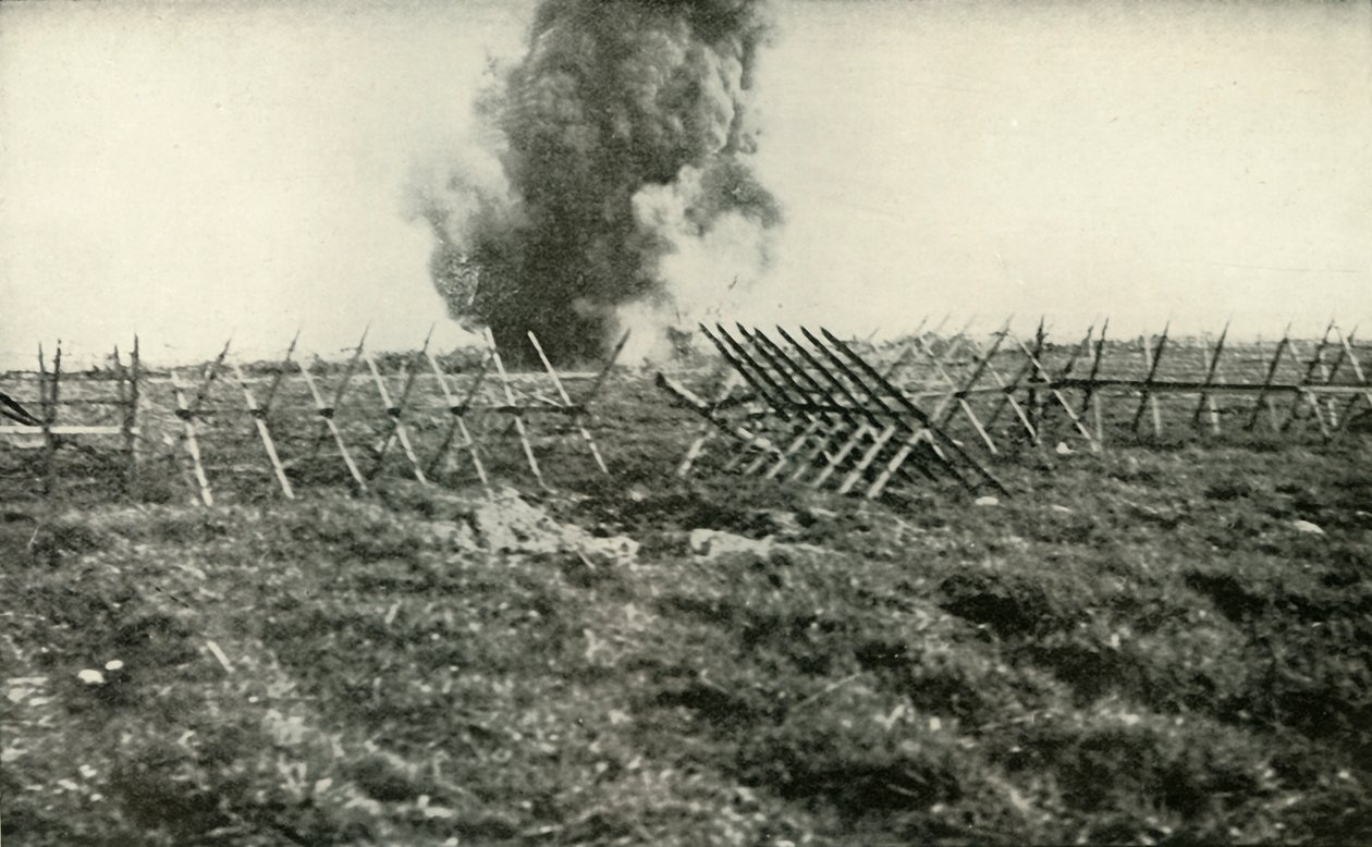 Alman Siperlerini Bombardıman, 1919. by Unbekannt