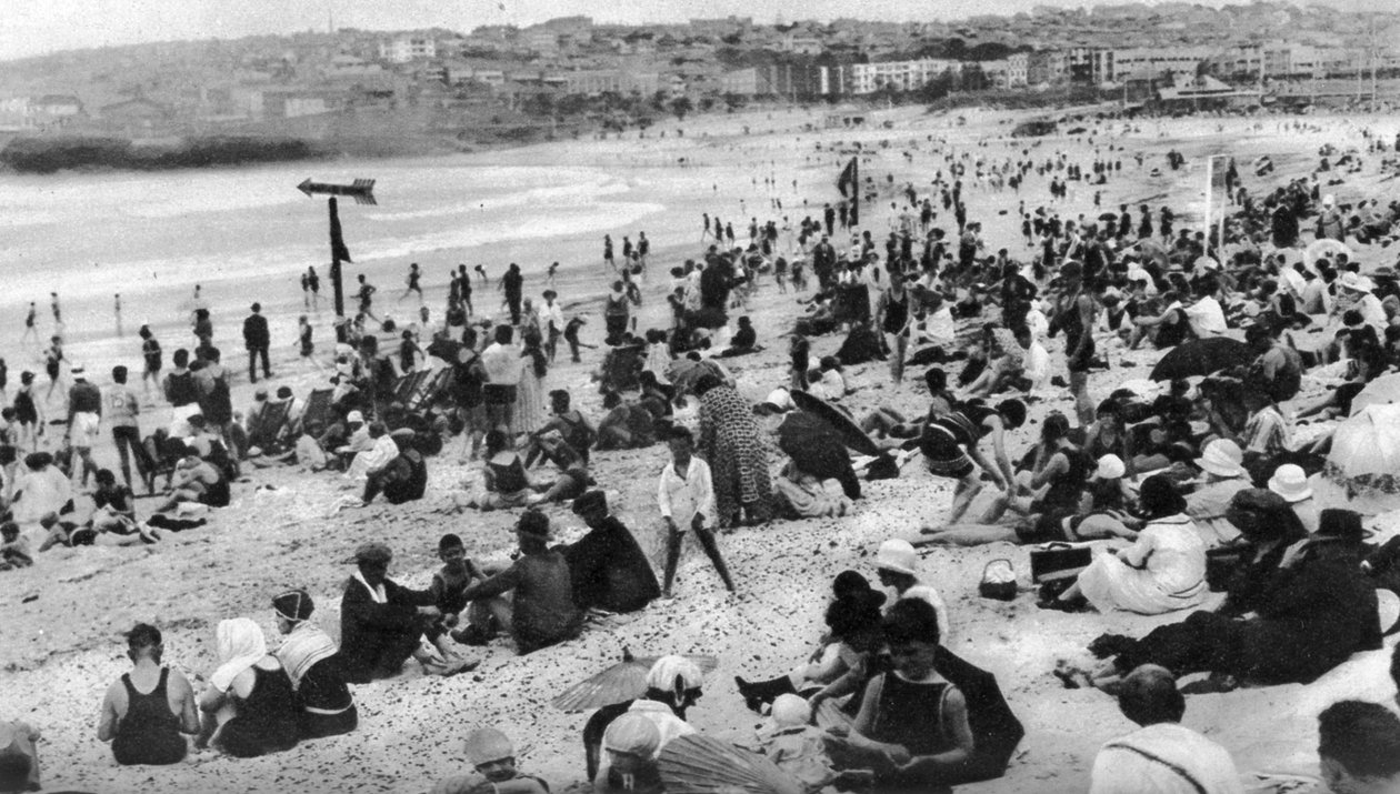 Bondi Plajı, Sidney, Yeni Güney Galler, Avustralya, c1924 by Unbekannt