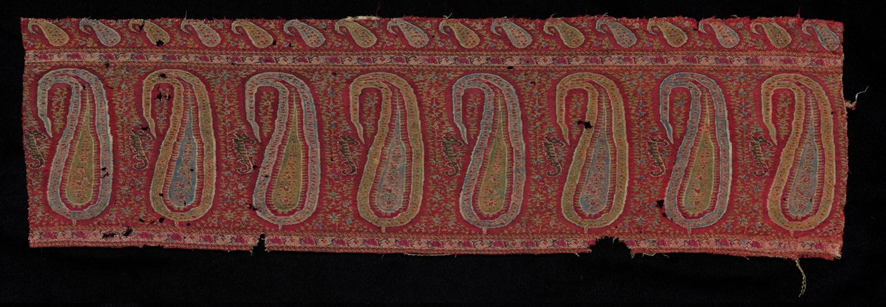 Bir Şal Bordür, 1800