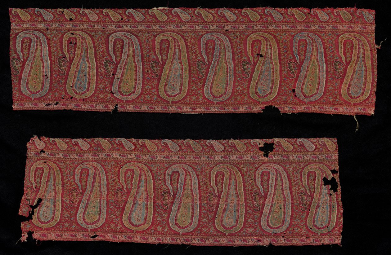 Bir Şal Bordür, 1800