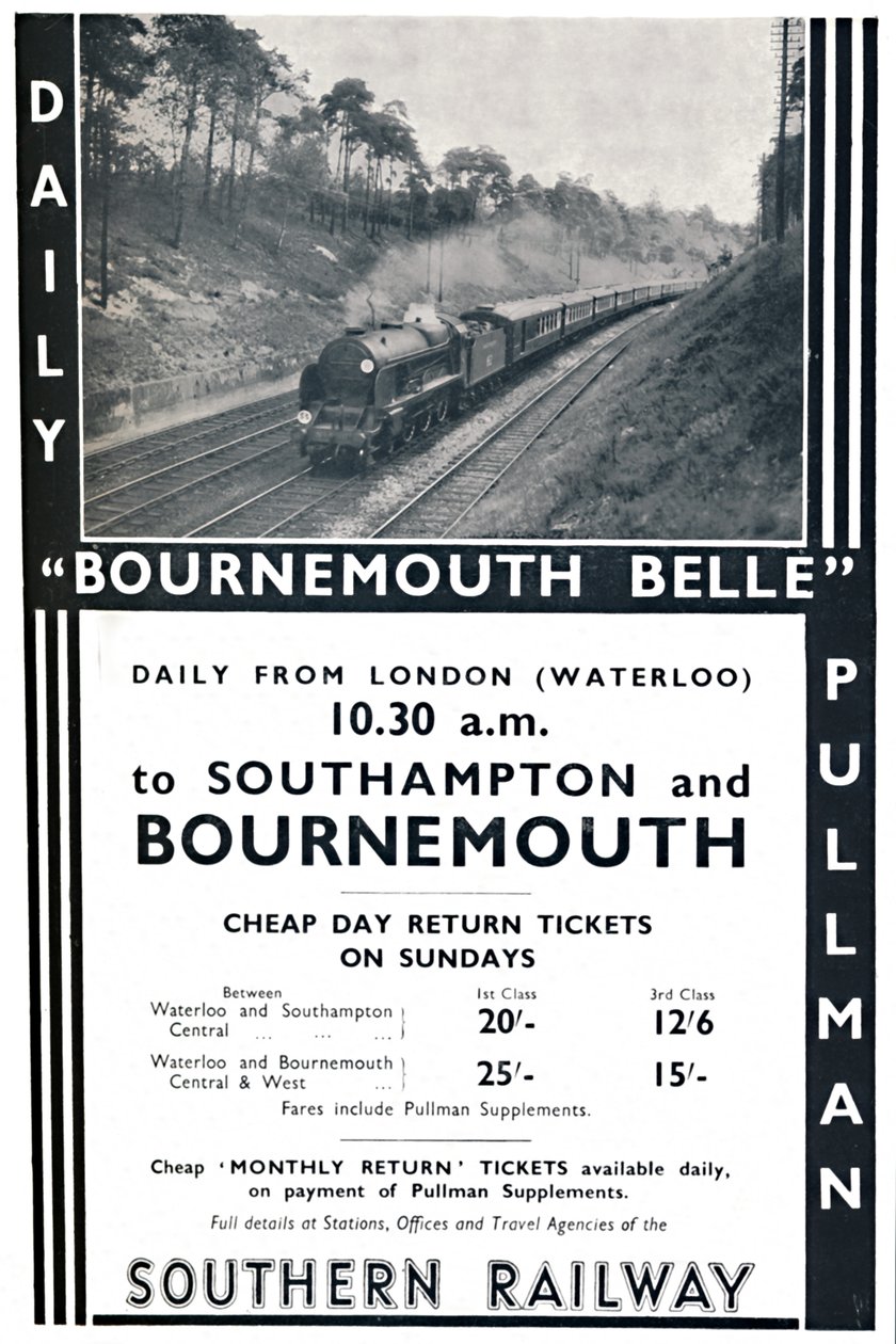 Bournemouth Belle - Güney Demiryolu, 1936 by Unbekannt