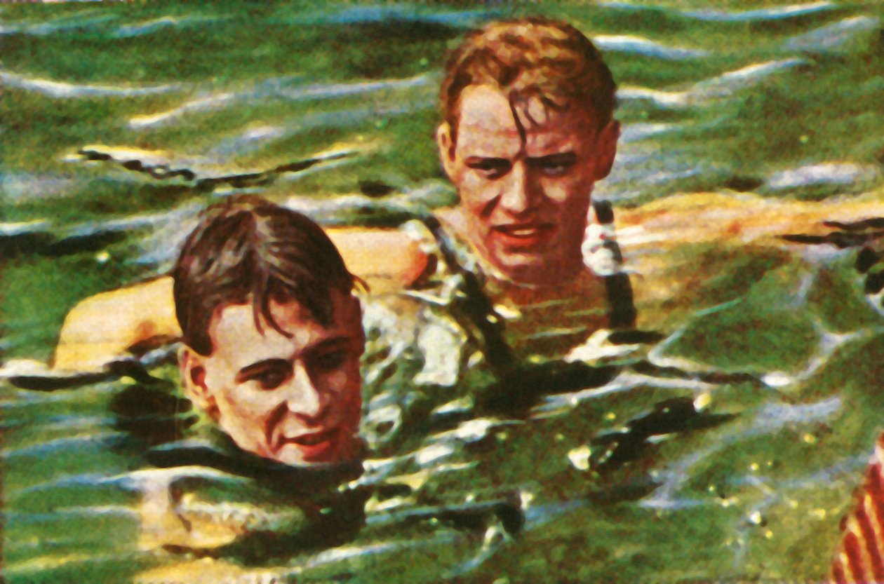 Avustralyalı Boy Charlton ve İsveçli Arne Borg, 1928. by Unbekannt