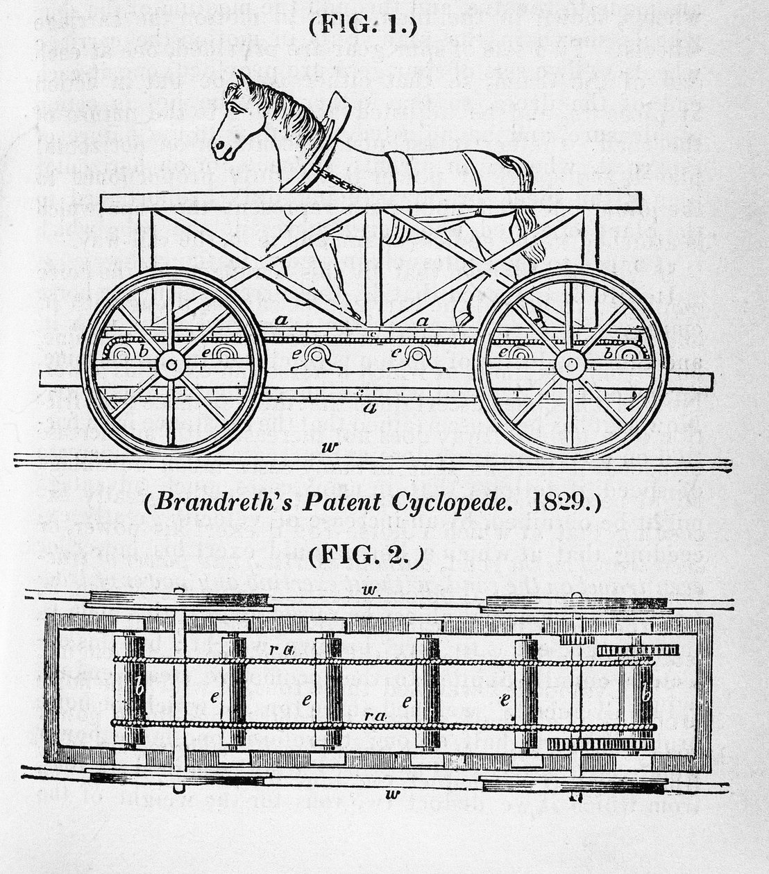 Brandreths atlı lokomotif Cycloped, 1829 by Unbekannt