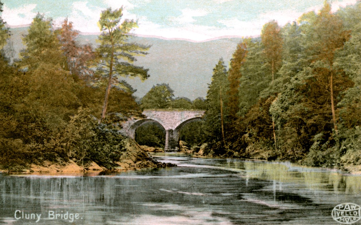 Cluny Köprüsü, Pitlochry yakınlarında, Perthshire, İskoçya, 20. yüzyılın başlarında by Unbekannt