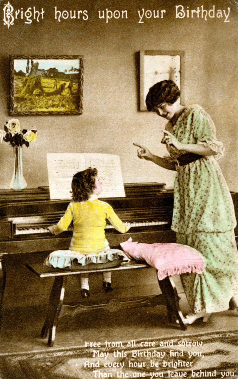 Doğum gününüzde parlak saatler, 20. yüzyılın başlarında by Unbekannt