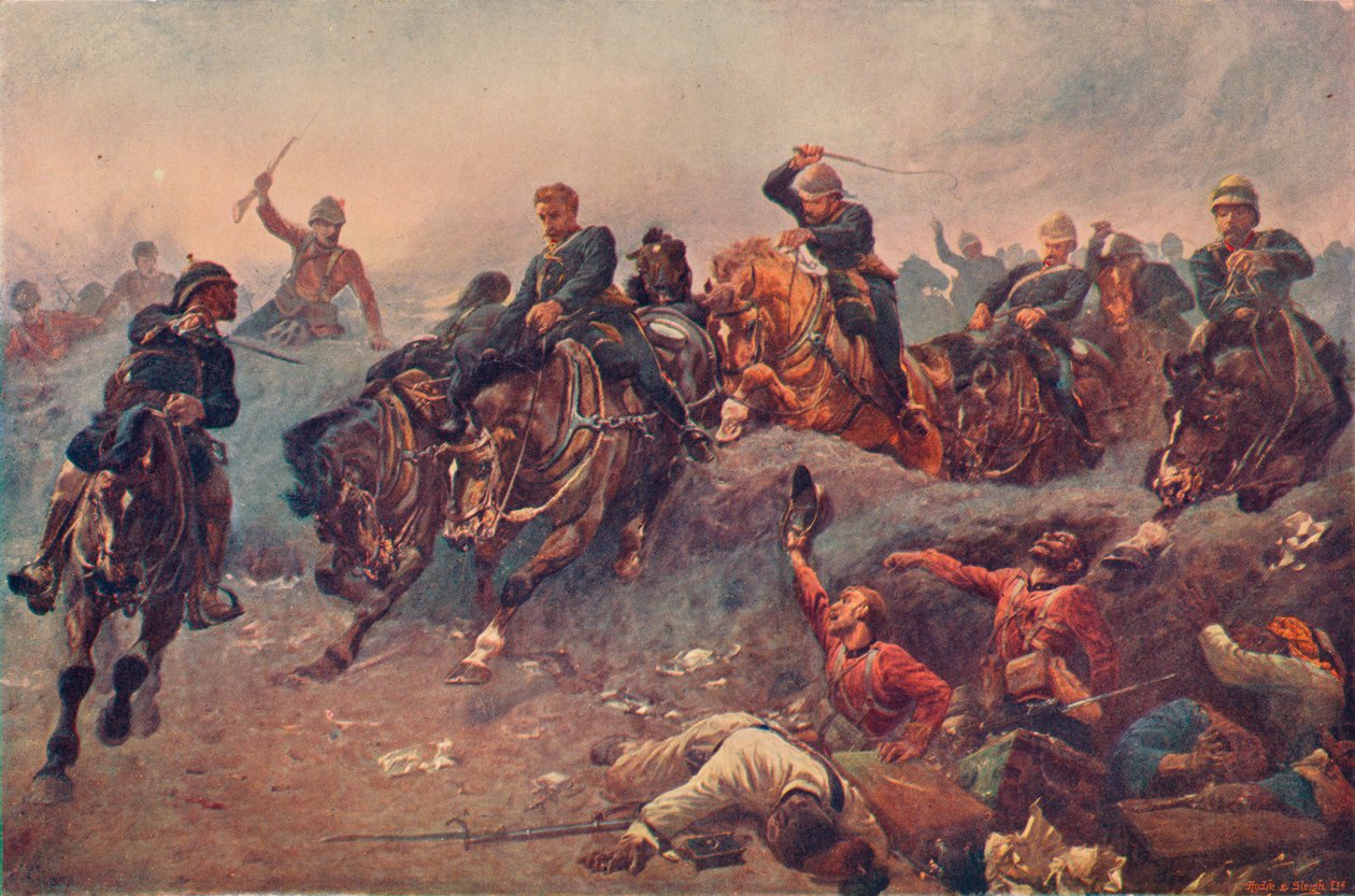 İngiliz Topçularının Tel-el-Kebir'de Düşman Hatlarına Girmesi, Mısır, 1882, 1883 1906 by Unbekannt