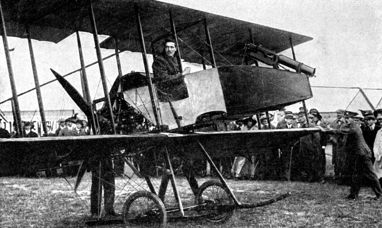 Hızlı ateş eden silahlı İngiliz uçağı, Birinci Dünya Savaşı, 1914 by Unbekannt