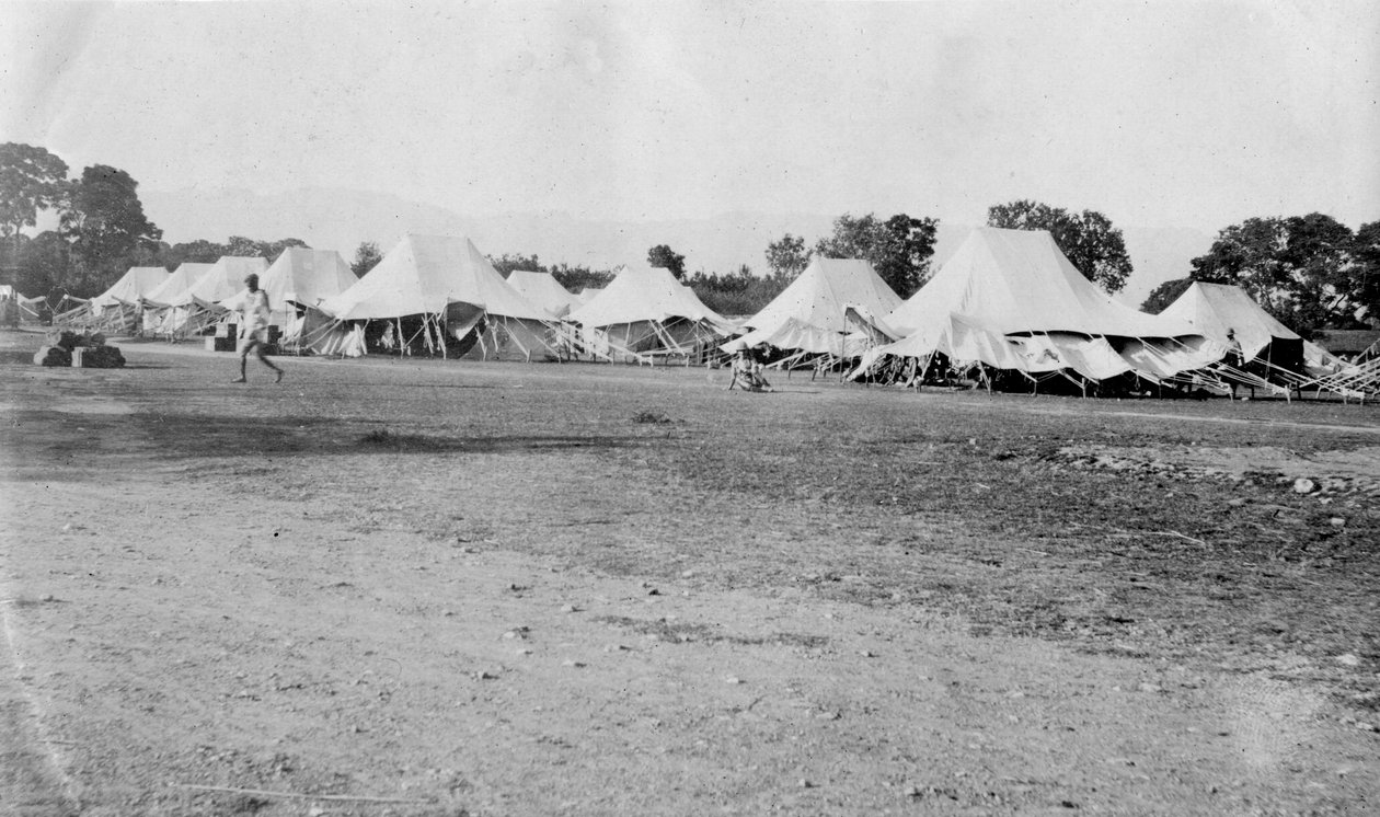 İngiliz ordusu kampı, Dehra Dun, Hindistan, 1917 by Unbekannt