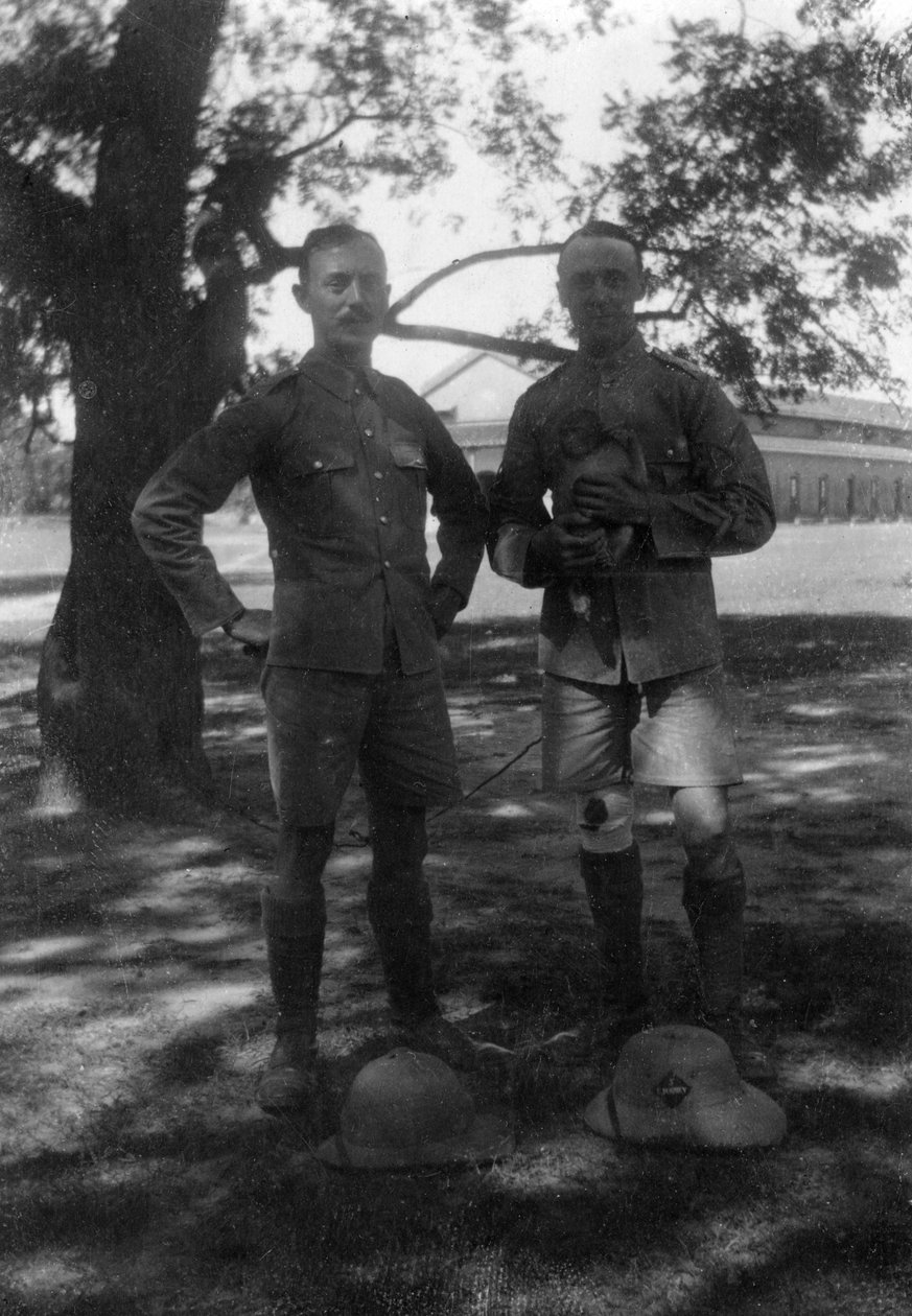 İngiliz askerleri, Muttra, Hindistan, 1917 by Unbekannt
