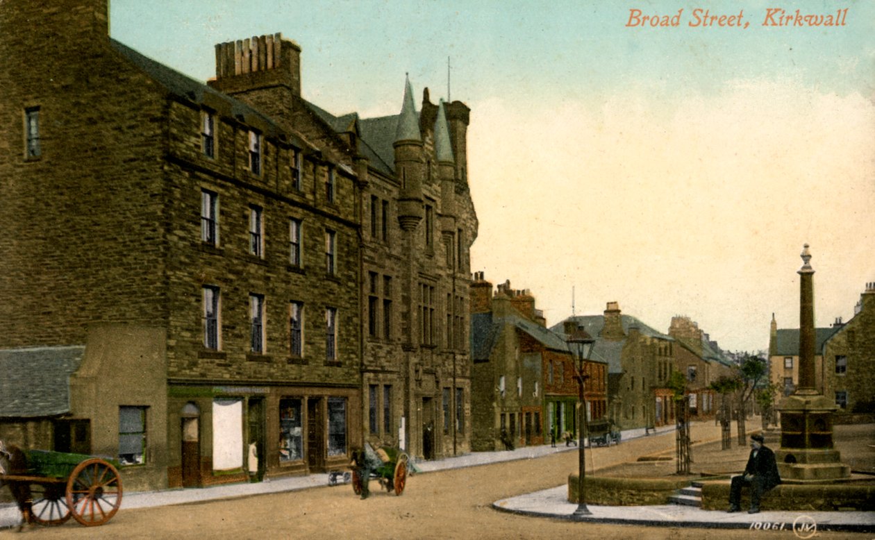 Broad Street, Kirkwall, Orkney, İskoçya, 20. yüzyıl by Unbekannt