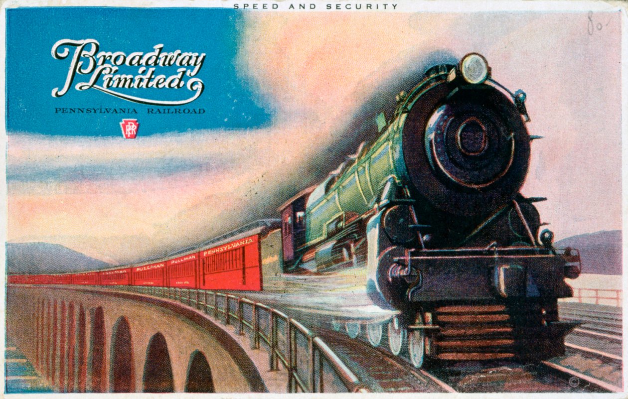 Broadway Limited, Pensilvanya Demiryolu, 1927 by Unbekannt