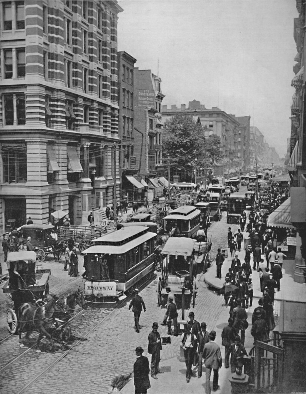 Broadway, New York, 19. yüzyıl by Unbekannt