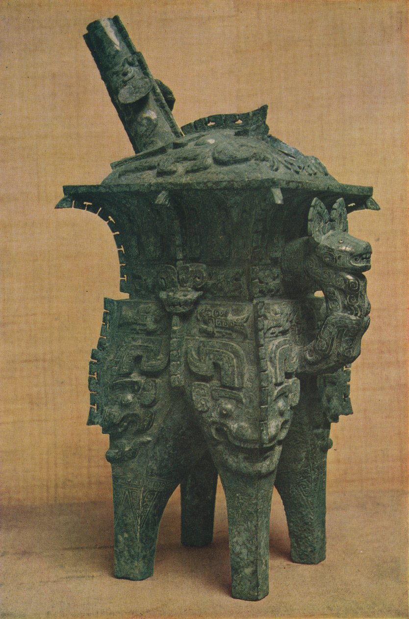 Bronz Ho Şarap Gemisi - Shang-Yin Hanedanlığı, c1766 - 1122 M.Ö., 1936 by Unbekannt