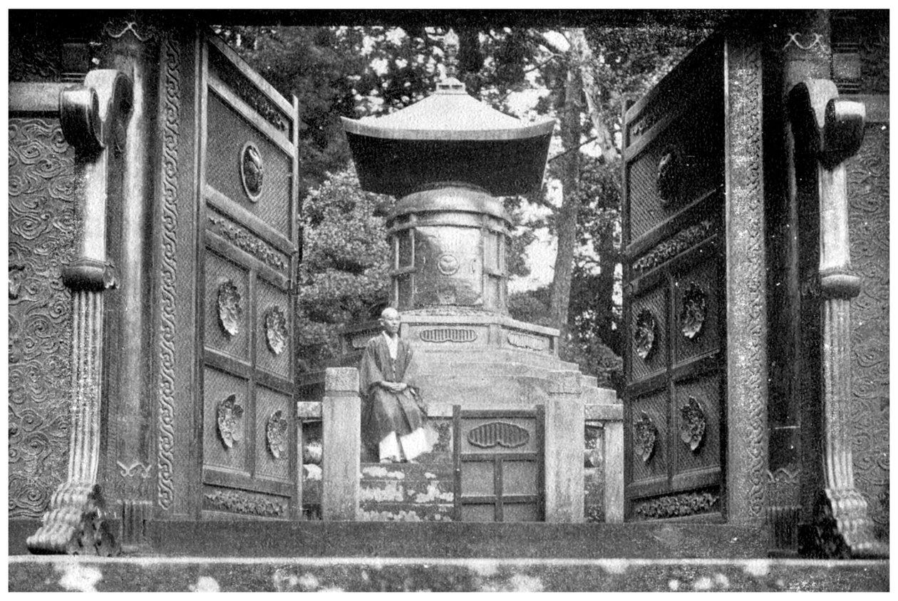 Bronz kapı ve mezar, Shiba Park, Tokyo, Japonya, 1904 by Unbekannt