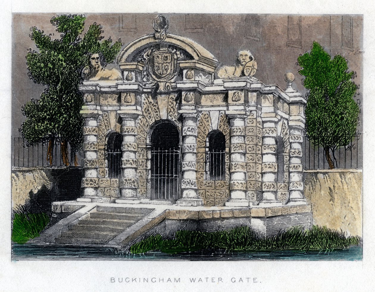 Buckingham Su Kapısı, Strand, Londra, c1850 by Unbekannt