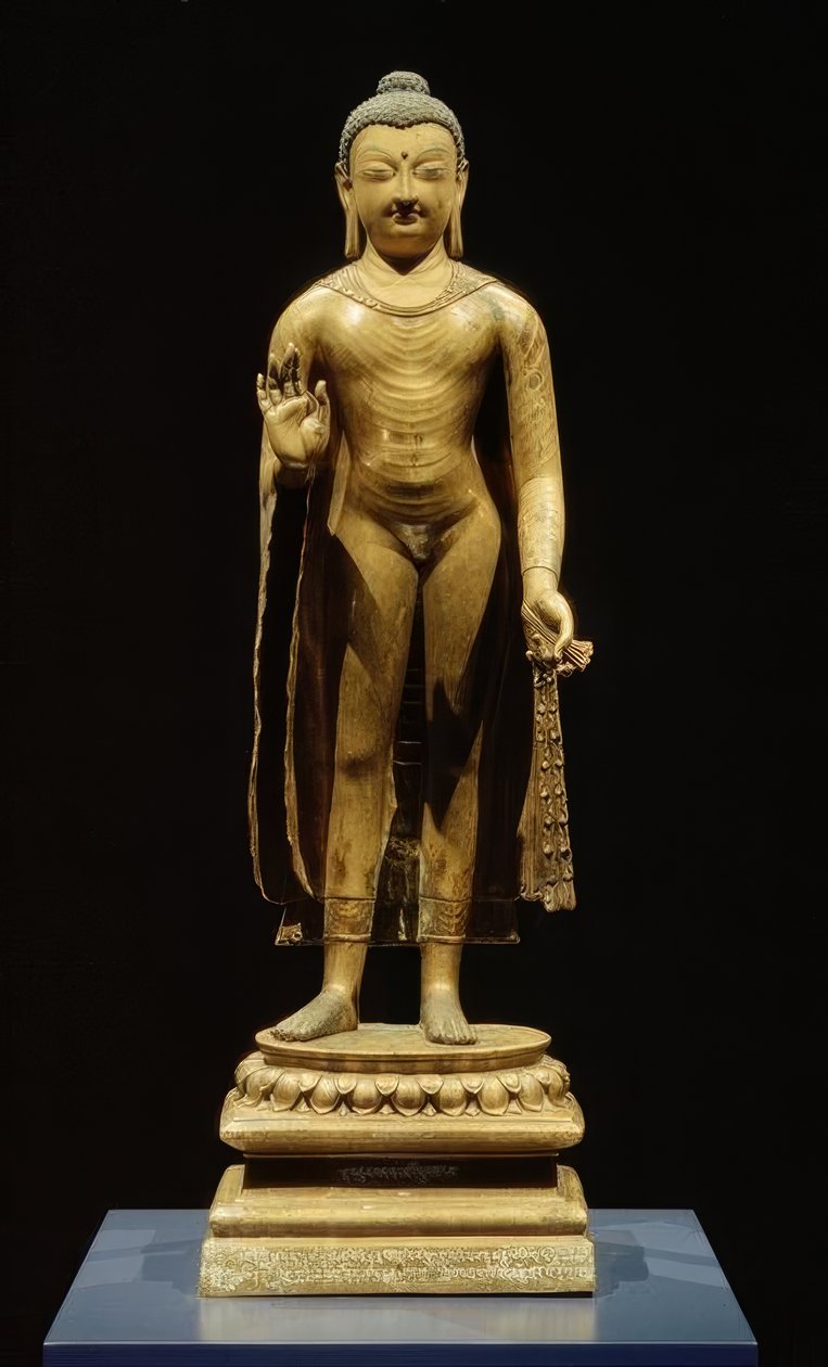 Buddha Sakyamuni / heykel, 7. yüzyıl by Unbekannt
