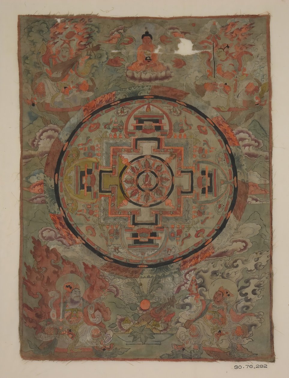 Bodhisattvas ile çevrili Buda, 19. yüzyıl. by Unbekannt