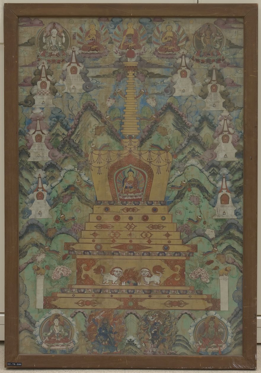 Bir Stupa İçinde Buda, 16-17. yüzyıl. by Unbekannt