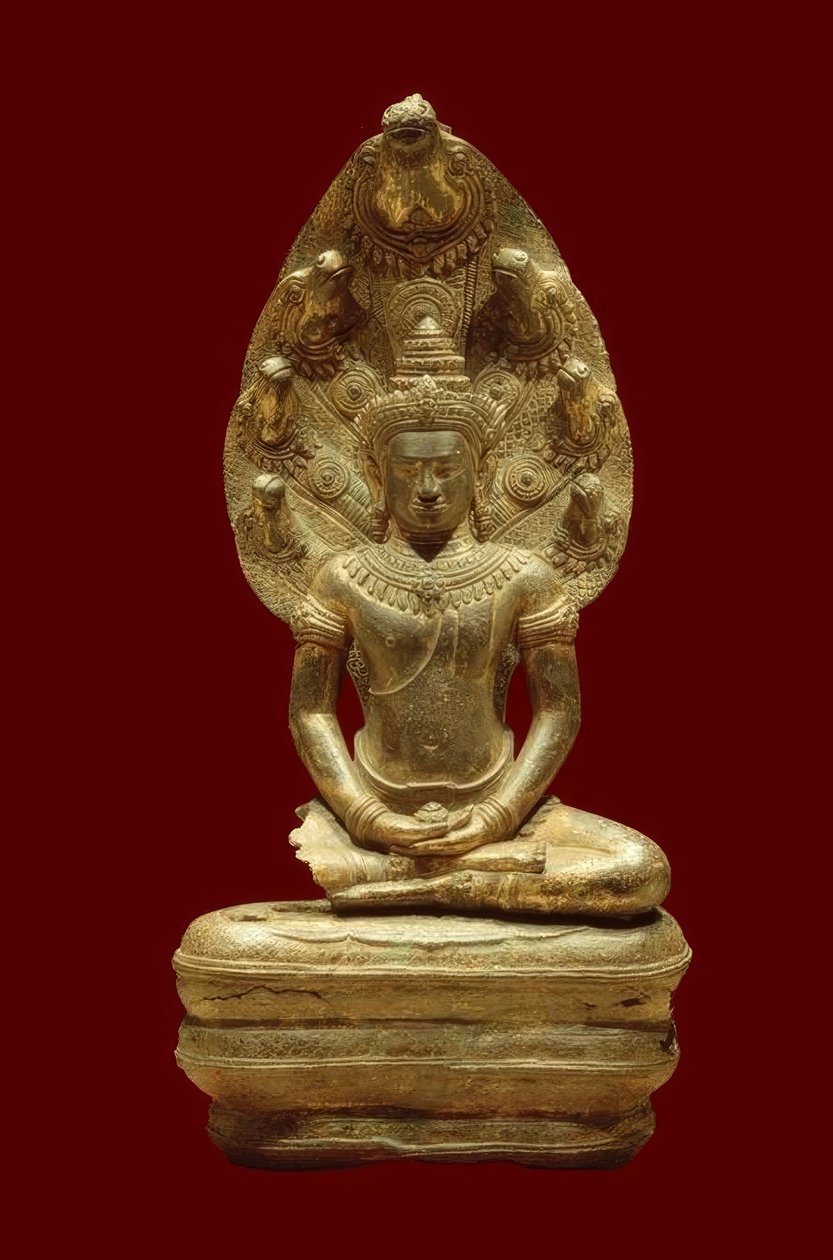 Naga tarafından korunan Buda by Unbekannt