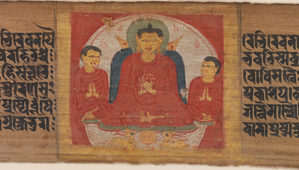 Dharmacakra Mudra'da Ellerini Kaldırmış Buda..., yakl. 1090. by Unbekannt