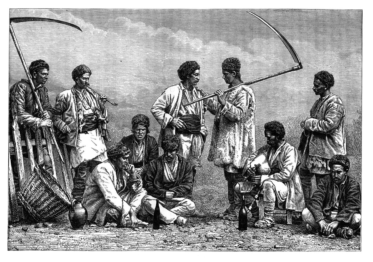Bulgar köylüler, c1890 by Unbekannt