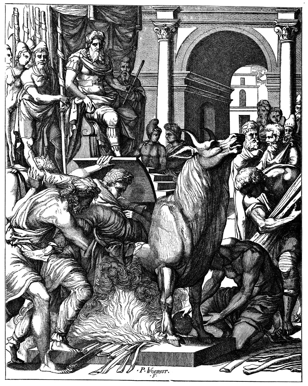 Phalaris Boğası, Agrigentum tiranı, Sicilya, c570 MÖ 16. yüzyıl by Unbekannt
