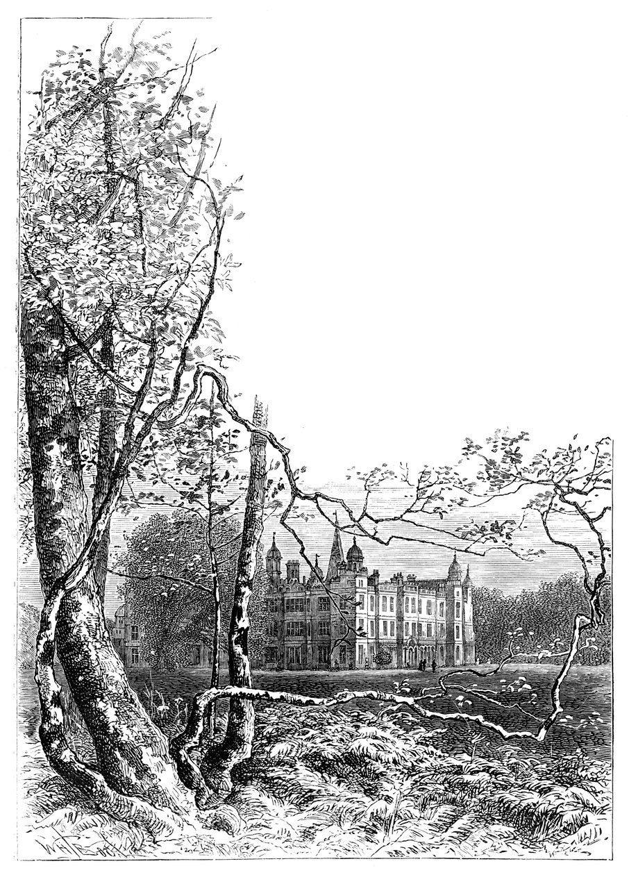Burleigh House bahçeleri, Stamford, Lincolnshire, 1900 by Unbekannt