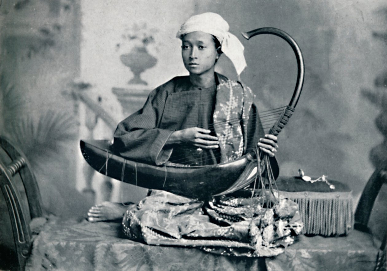 Birmanya arp sanatçısı, 1902 by Unbekannt