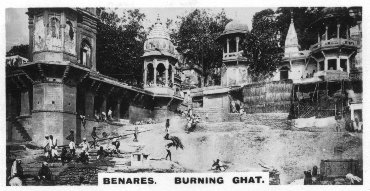 Yanan Ghat, Benares, Hindistan, c1925 by Unbekannt