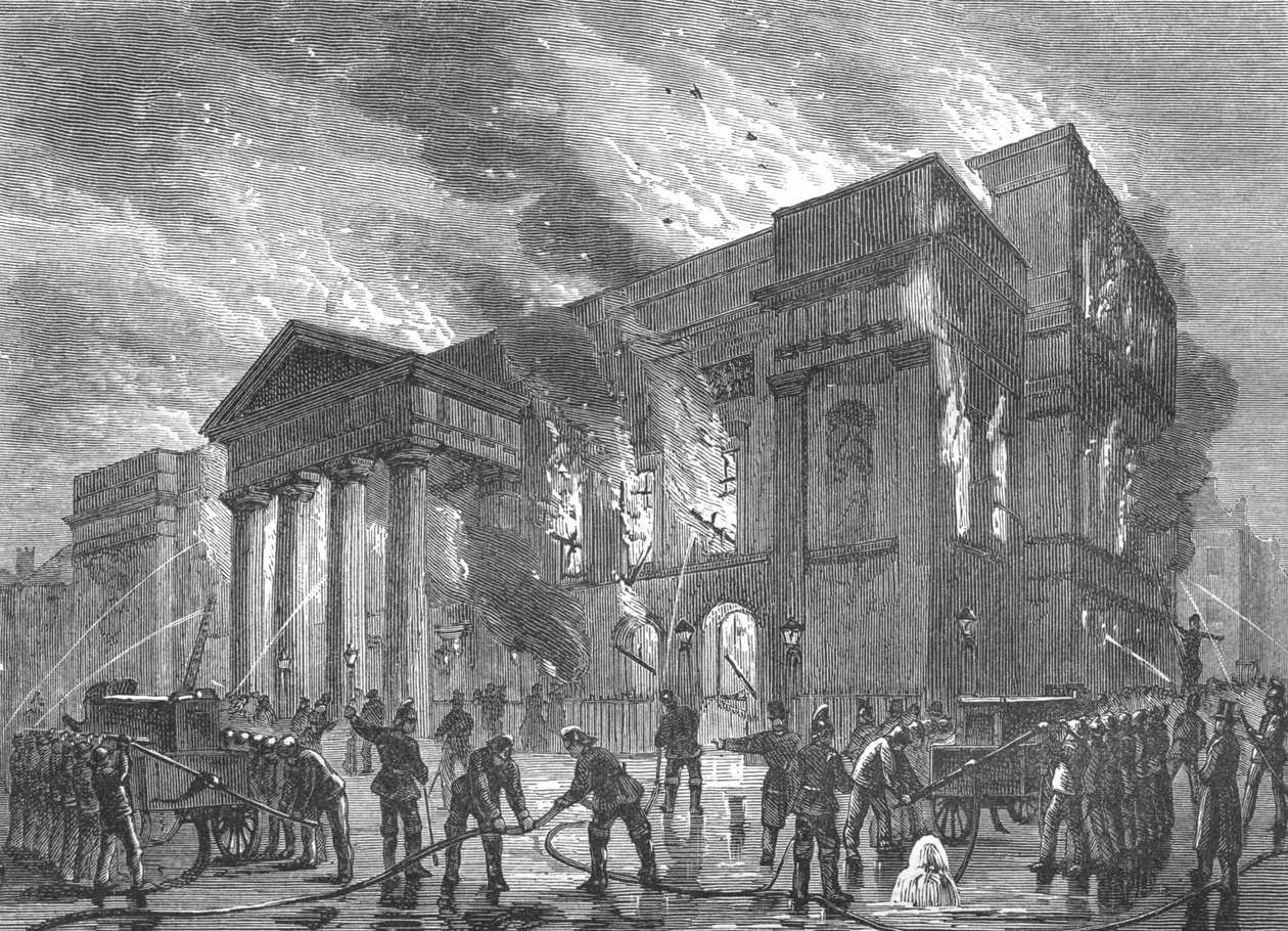 Covent Garden Tiyatrosu'nun Yakılması, 1856 1897 by Unbekannt