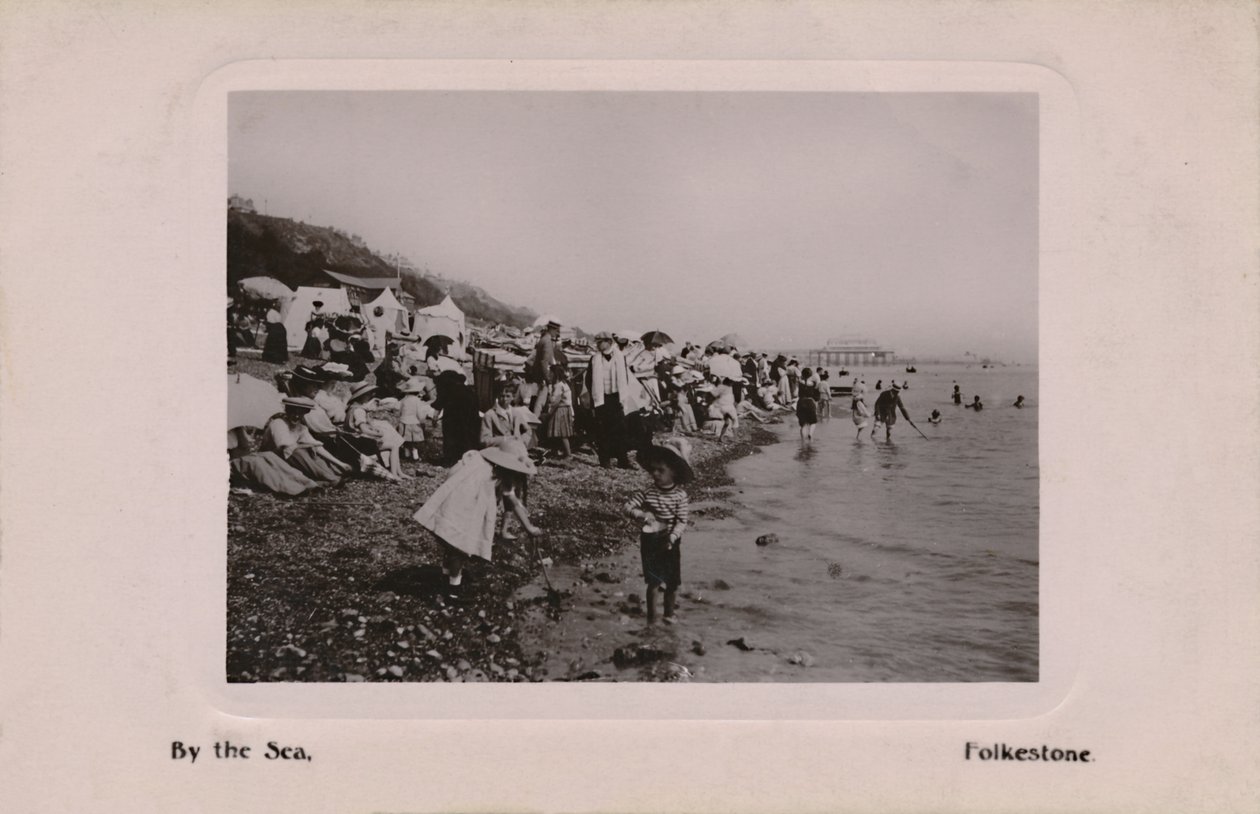 Deniz kenarında, Folkestone, 19. yüzyıl sonu - 20. yüzyıl başı by Unbekannt