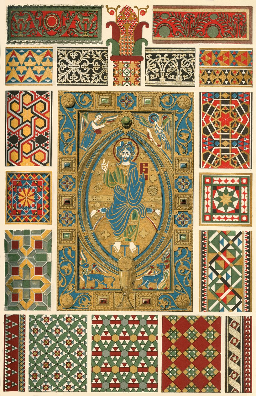 Bizans kabuklu emaye, mermer mozaik, cam mozaik, 1898. by Unbekannt