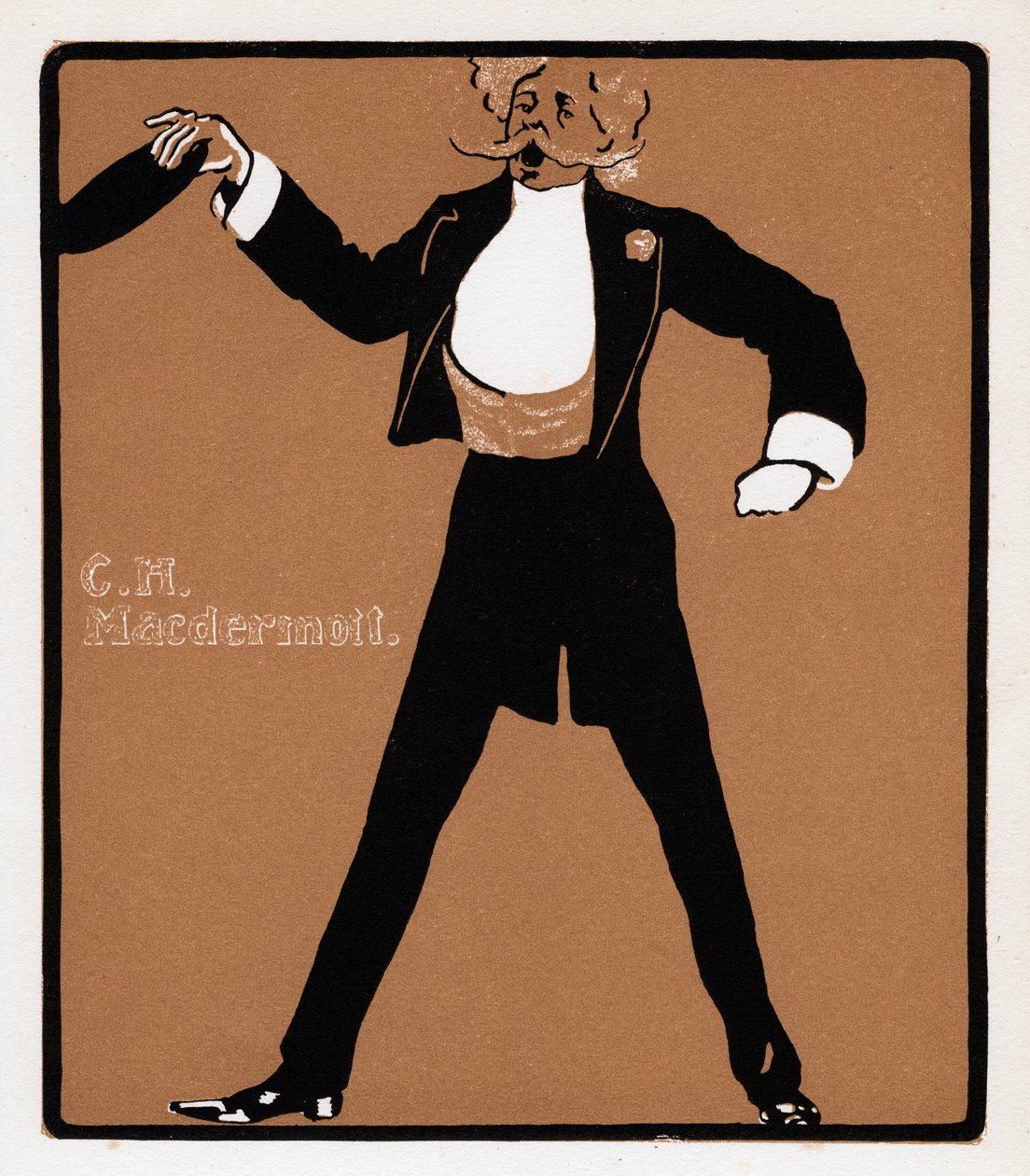 CH MacDermott 1845-1901, müzikhol yıldızı, 19. yüzyıl sonu by Unbekannt