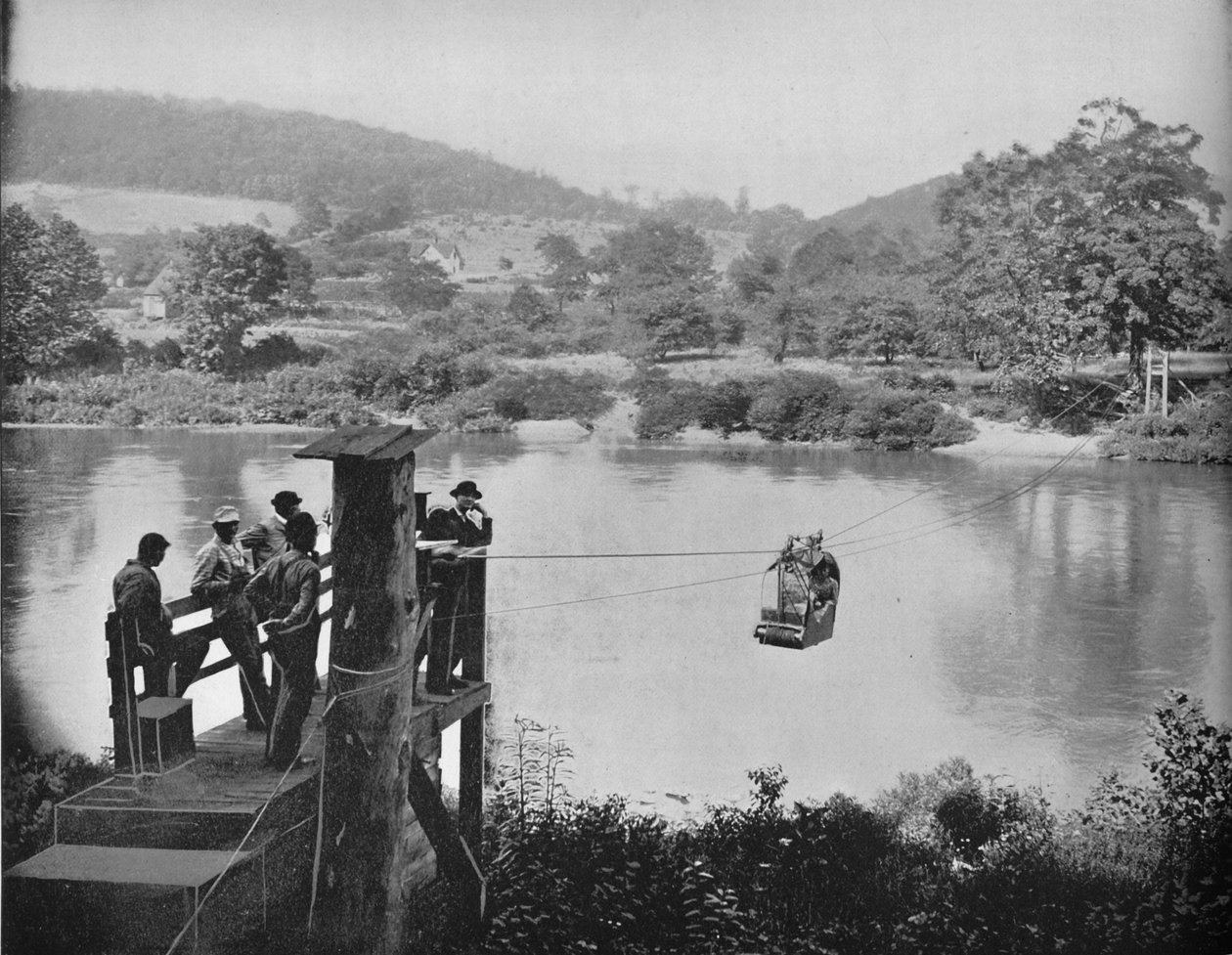 La Colle, Penn, c1897 yakınlarındaki Teleferik. by Unbekannt