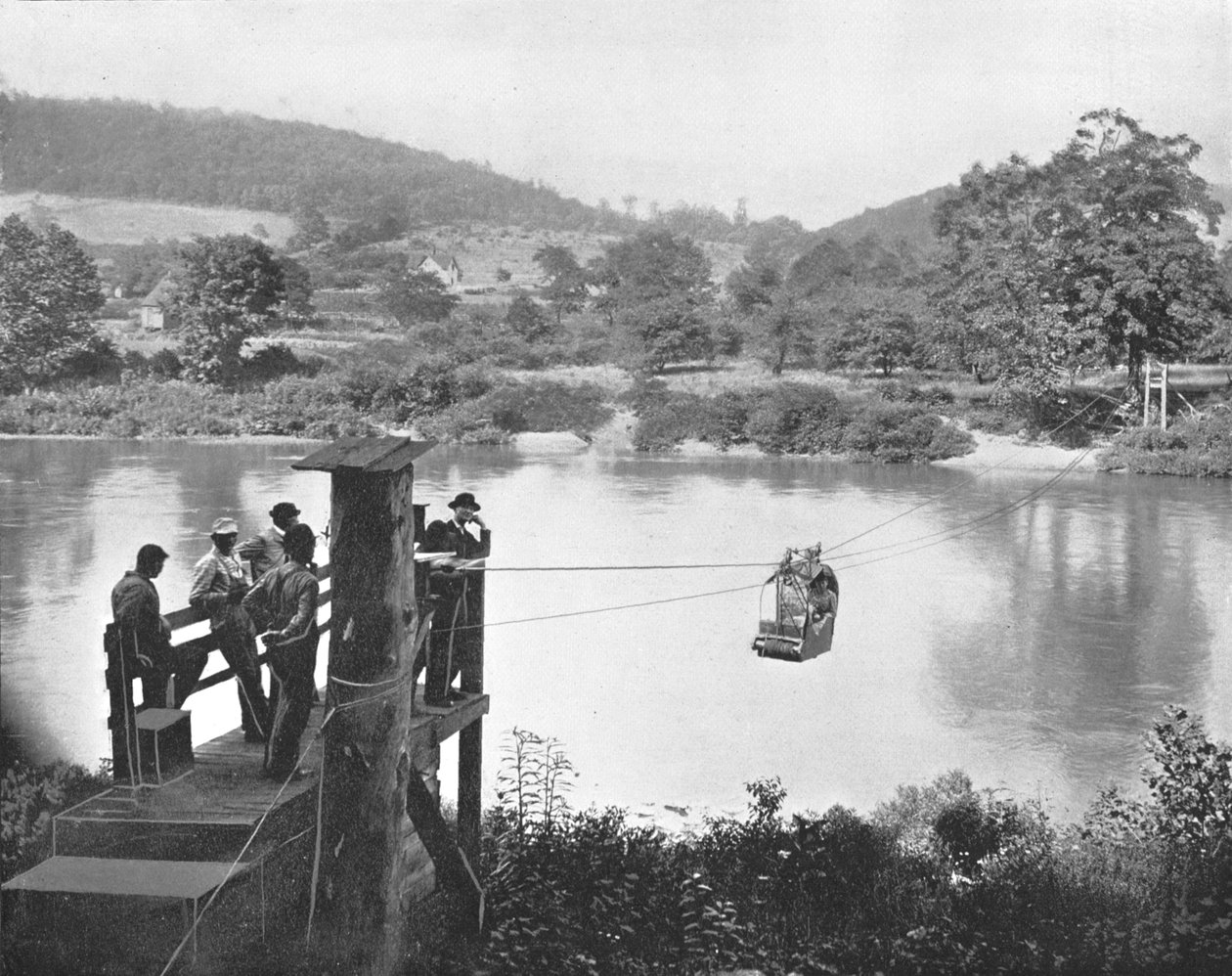 Teleferik, La Colle yakınlarında, Pennsylvania, ABD, c1900. by Unbekannt