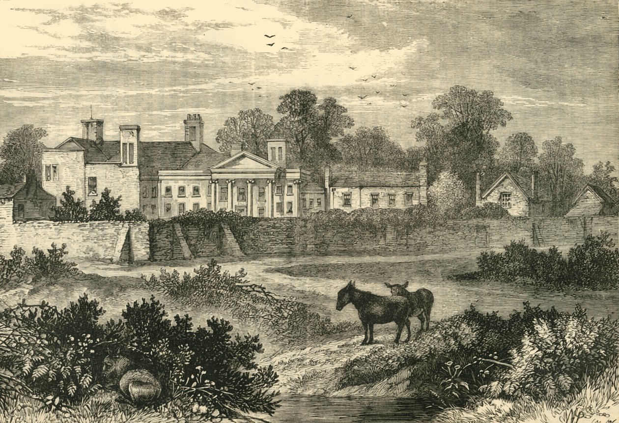 Caen Wood, Lord Mansfields Evi, 1785, c1876. by Unbekannt
