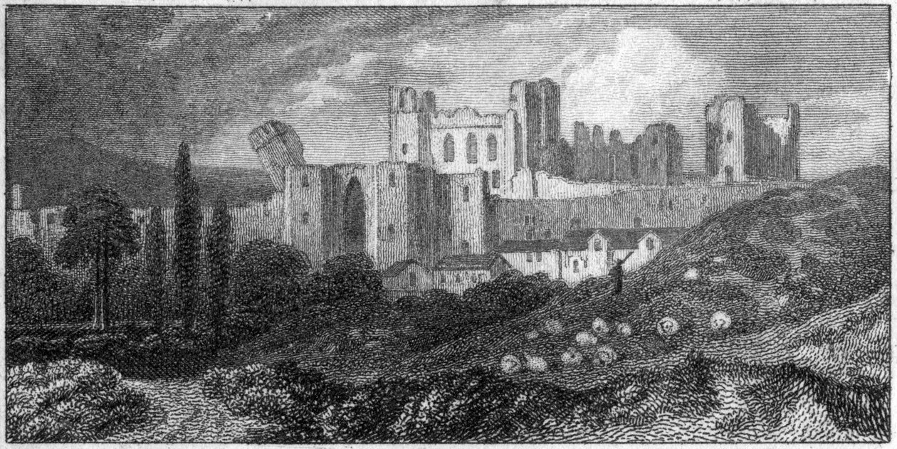 Caerphilly Kalesi, Galler, 19. yüzyıl by Unbekannt